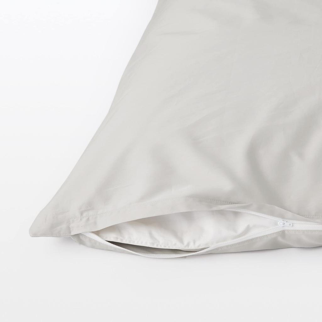 MUJI High-Density Cotton Duvet Cover, Off-White, for Semi-Double Size (170 x 210 cm), Product Number: 12101390, White