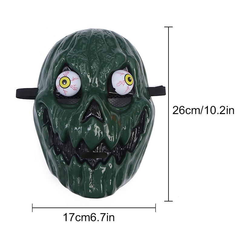 Dýňová halloweenská strašlivá maska ​​Skull Eyeball Cosplay Kostýmní párty Maškaráda