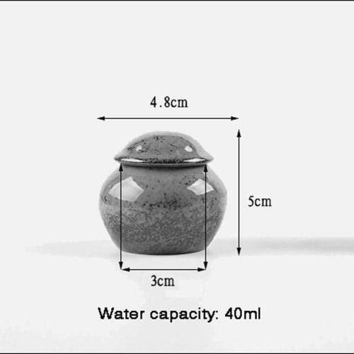 Mini Urn for Divided Ashes, Handmade Ceramic Memorial Urn for Human Cremation, LXLXCS Urn L0529
