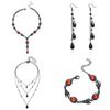 Blood Drop Tassel Bat Necklace Bracelet Earrings For Alternative Fashion