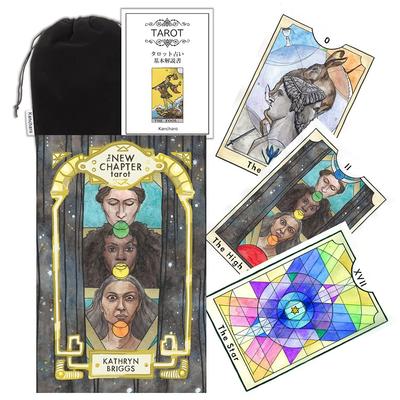 Kancharo 78-Card Tarot Card Set [The New Chapter Tarot] Includes Japanese Tarot Card Instructions & Pouch (Authentic)