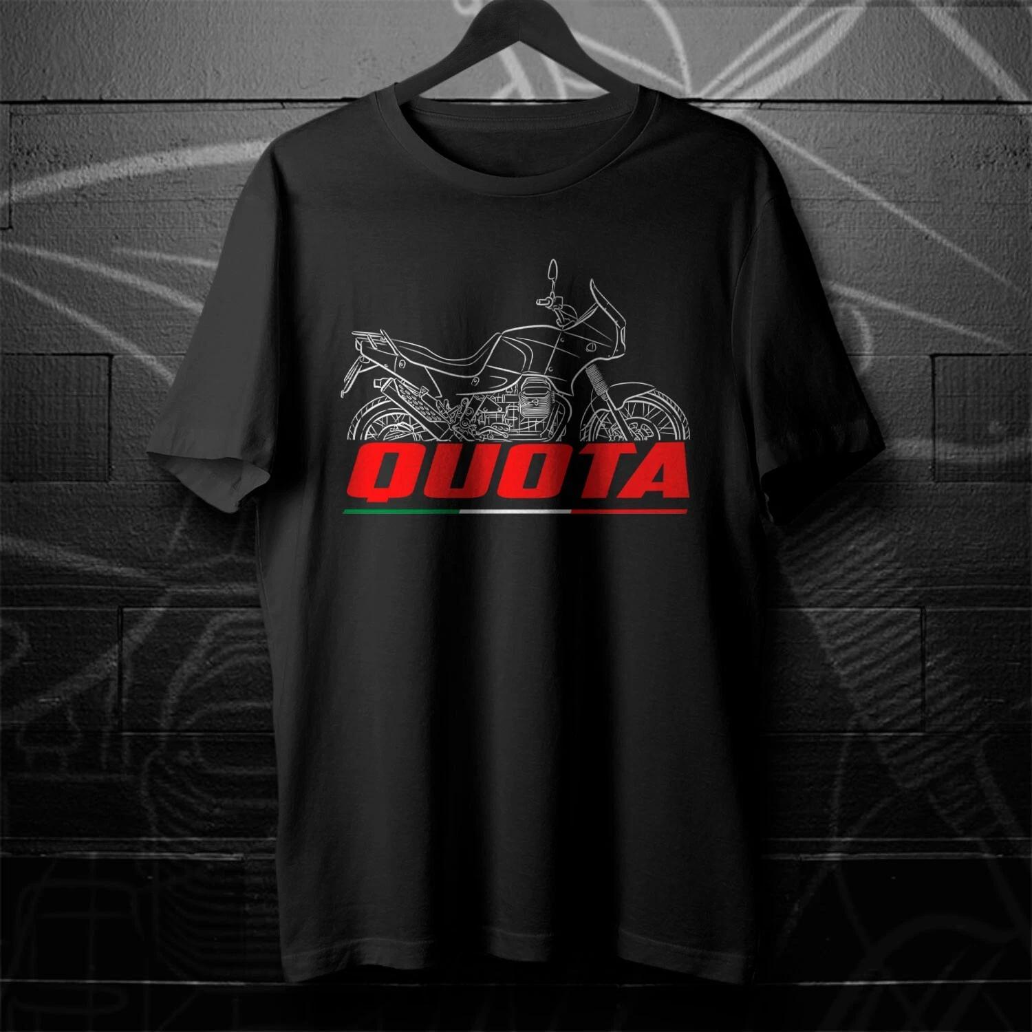

Black men s and women s T-shirt For Moto Guzzi Quota Fans S