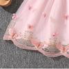 Children's Fashion Sleeveless Lace Stitching Mesh Princess Dress