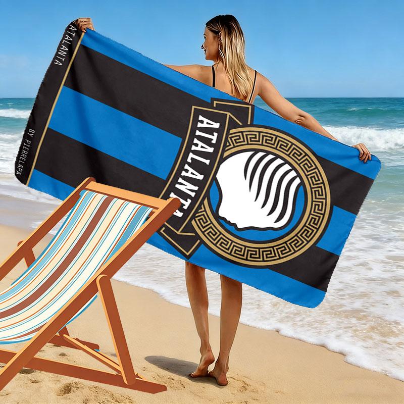Atalanta Fan Vibe Print Beach Towel, Large Soft Quick Dry Towel for Beach Camping Swimming