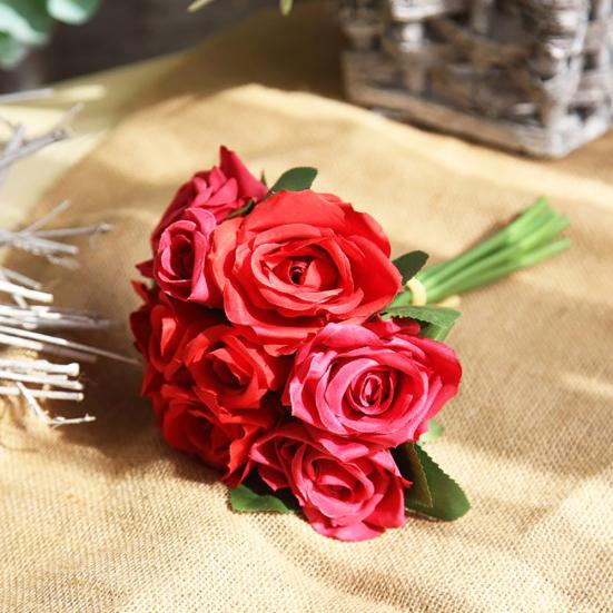 1 Bouquet Artificial Rose Flower Table Furniture Arrangement Party Wedding Decor