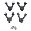 4Pcs RC Shock Damper Bracket Aluminum Alloy Black 9 Hole Adjustable RC Shock Mount for RC Crawler Car