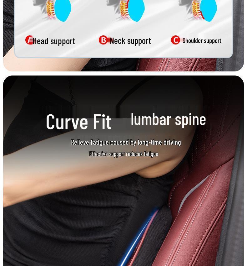 BYD Han Headrest & Lumbar Support: Neck Protection Pillow for DMi, DMp, and EV Versions