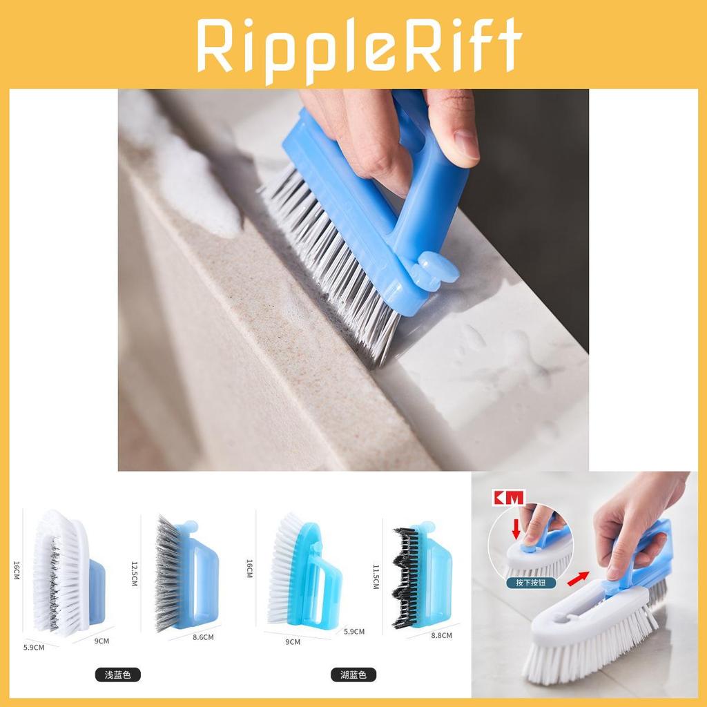 Bathroom Bristle Hard Floor Brush For Tile Grout Cleaning With Plastic Design Handle
