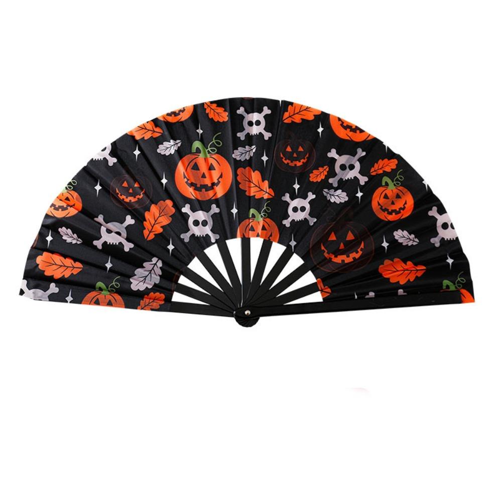 Durable Halloween Folding Fan 33cm Rave Dance Fan Kung Fu Folding Fan Halloween Party