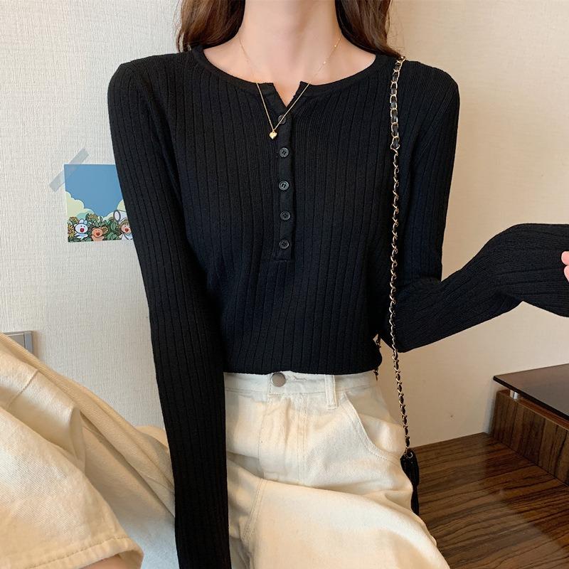 New Slim-fitting Tight-fitting Long-sleeved Knitted Sweater Inside, Autumn and Winter Sweater Women's Bottoming Shirt