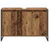 Bathroom Cabinet with Door Reclaimed Wood Look 90 x 30 x 60 cm Engineered Wood