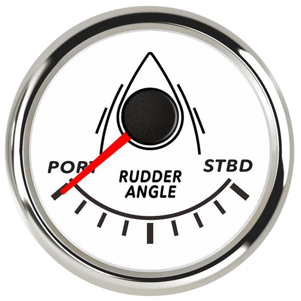52mm Rudder Angle Indicator with Rudder Angle Sensor Red Backlight 0-190 Ohm for Marine Yacht 12V/24V