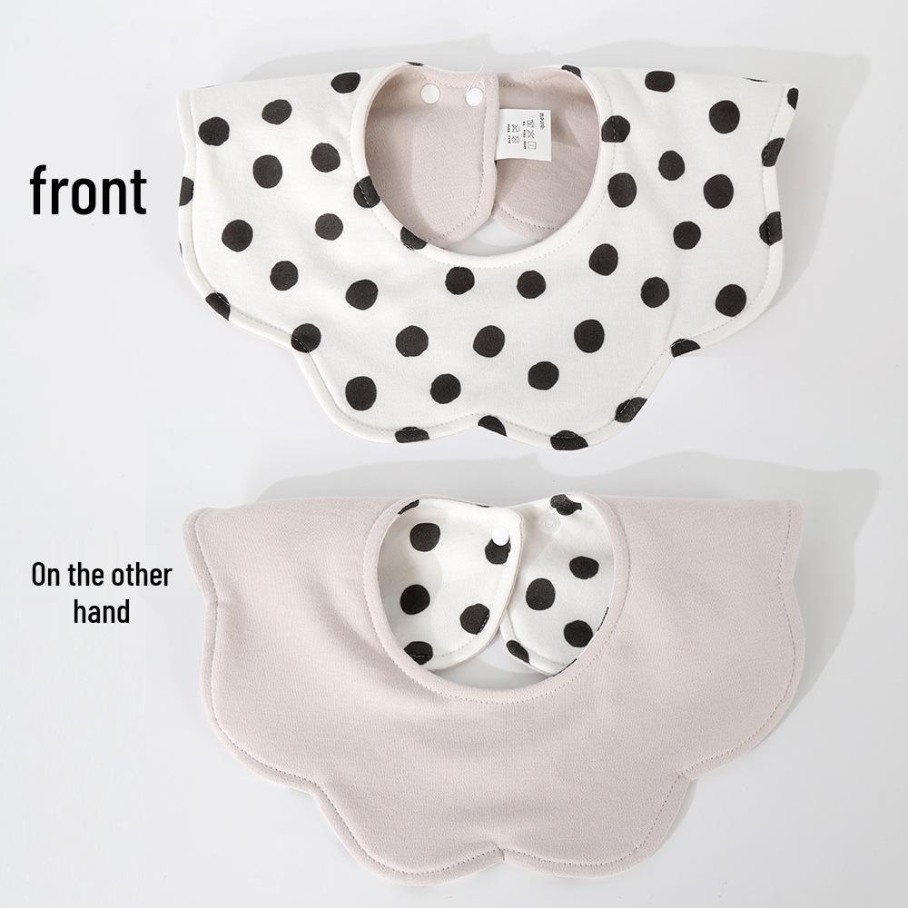 Korean Style Cotton Baby Bib - Double-Sided & Versatile for 0-2 Years