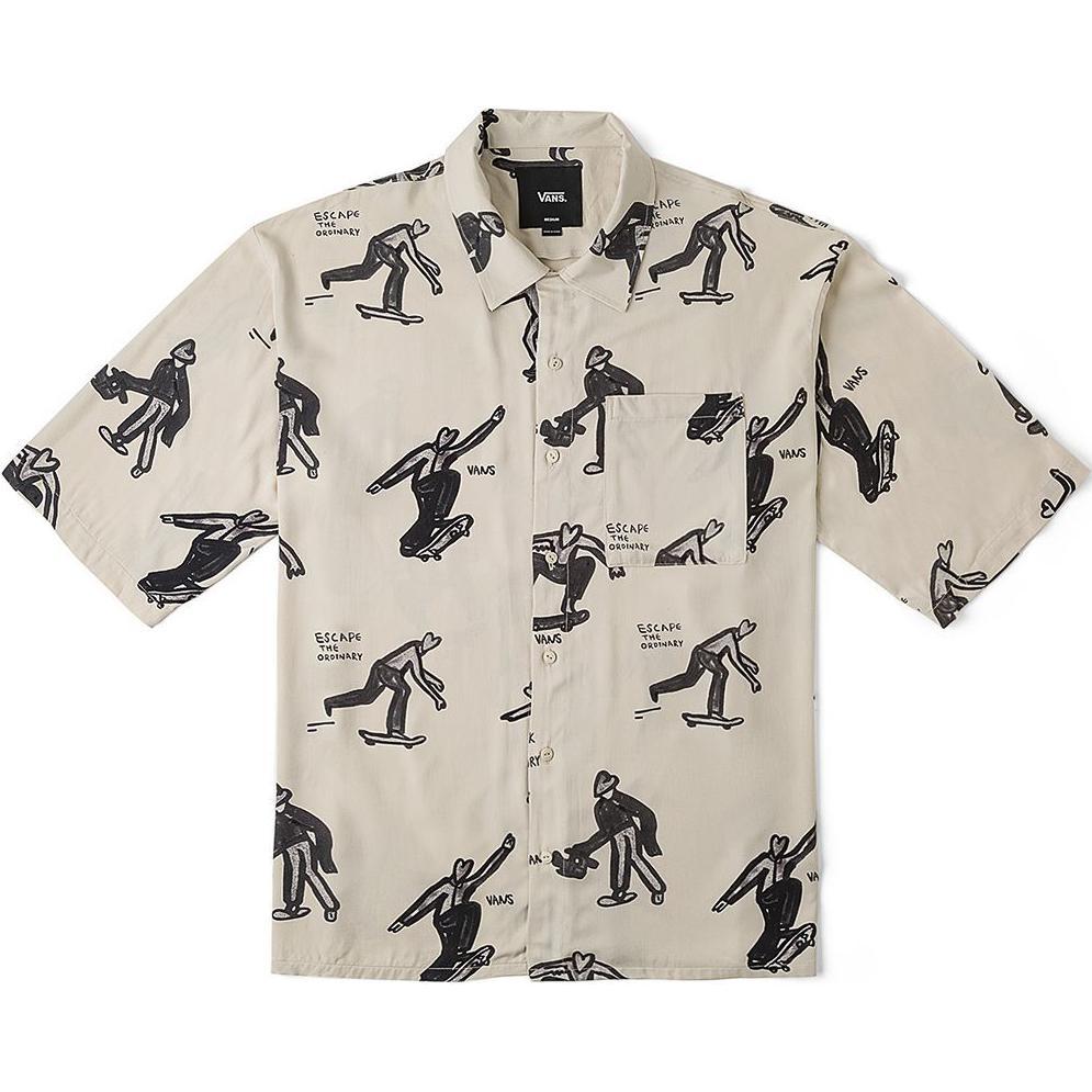 Vans Asia Artist Collection SS24 Short-sleeved Shirt Beige Men s VN000J2XDGG L