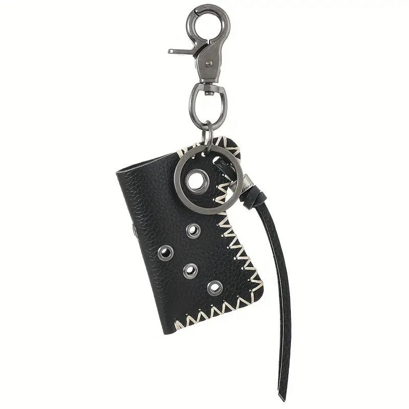 1 Stück Retro Handgefertigt Weiches Rindsleder Feuerzeug Lederetui Design Schlüsselanhänger Für Herren Aufbewahrung Schlüsselanhänger Freiliegendes Bequemes Feuerzeugetui