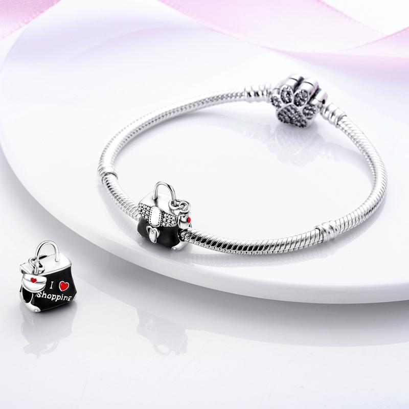 Exquisite Handbag Pendantscopper Plated Original Bead Fit Originalcharms Bracelet Beads Jewelry Fine Gifts For Women