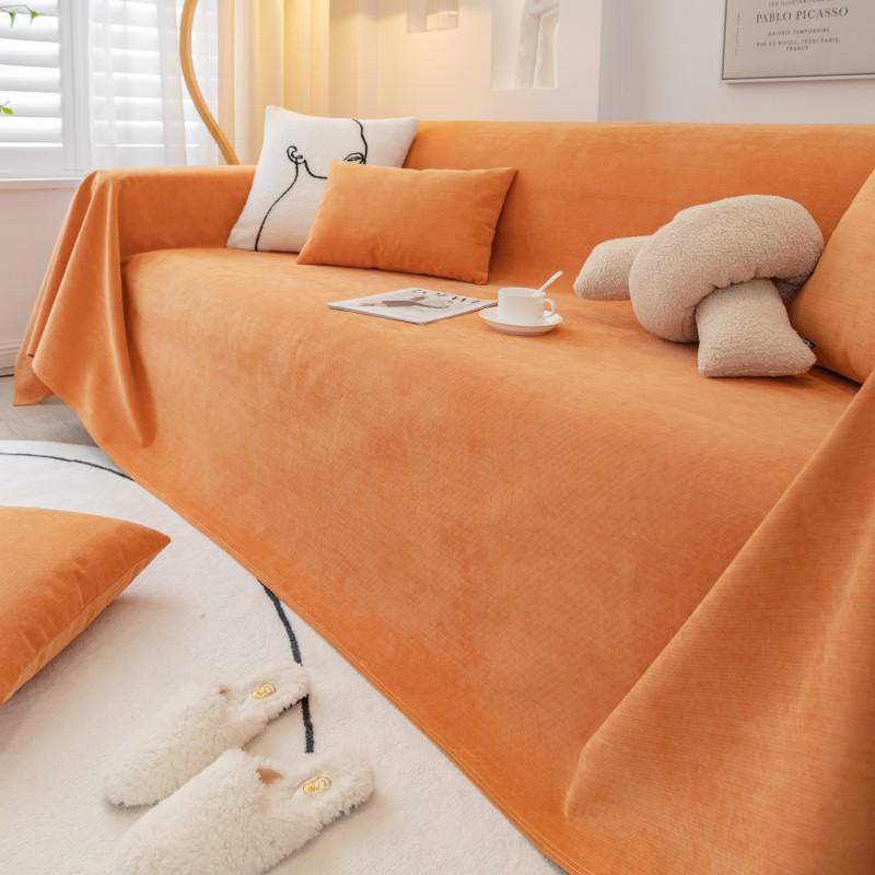 Ganzjahres Wasserdichtes Sofa Handtuch, Urinbeständiger und Katzenkratzfestes Sofa Überwurf Tuch, Chenille Rutschfestes Nicht-haftendes Haar Sofaüberwurf