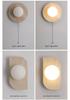 Wabi-Sabi Style Japanese Walnut Wall Lamp for Living Room, Bedroom, Hotel Entrance, or Corridor.