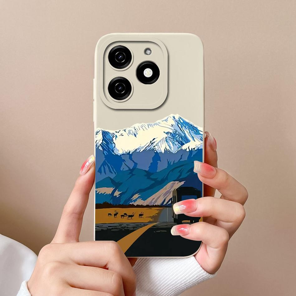 Für infinix Smart 8 Pro Plus Handyhülle Cooler Bär Weiches Flüssigsilikon Anti-Drop Vollschutz Stoßfänger Für infinix Smart8 HD Hülle