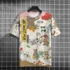 Summer Fun Cat 3D Printed T-shirt Fashion Men's Short Sleeve Trendy Top Hip Hop Harajuku Loose Round Neck Clothing