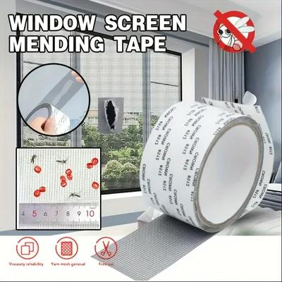Anti-mosquito Mesh Window Net Screen Repair Tape Repair Broken Hole Window Waterproof Patch Net Self-adhesive Mesh Tape Tool