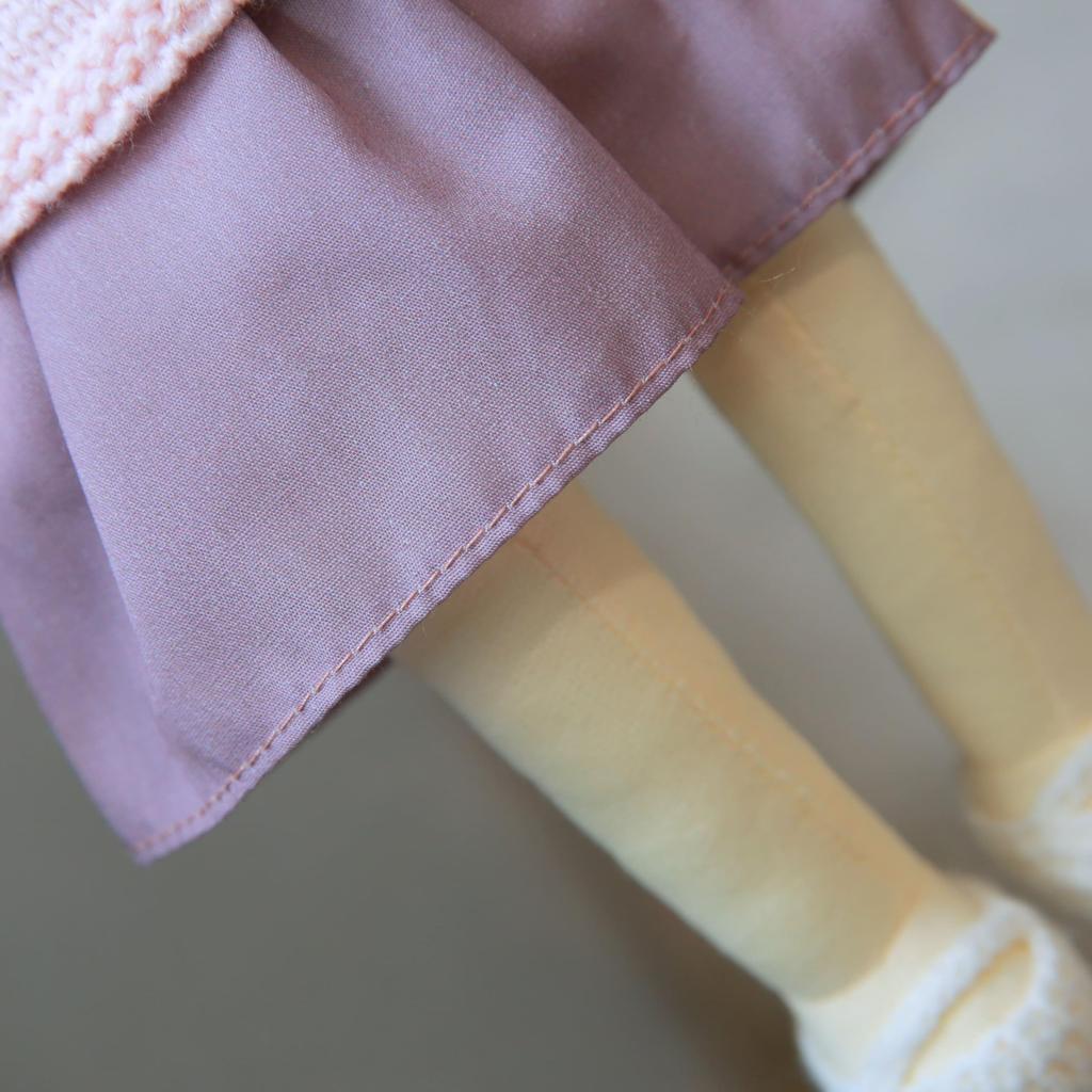 BlissfulPixie Waldorf Doll Handmade Doll Malvina 30cm Soft Girl Cute Stuffed Animal Best Doll for Kids -