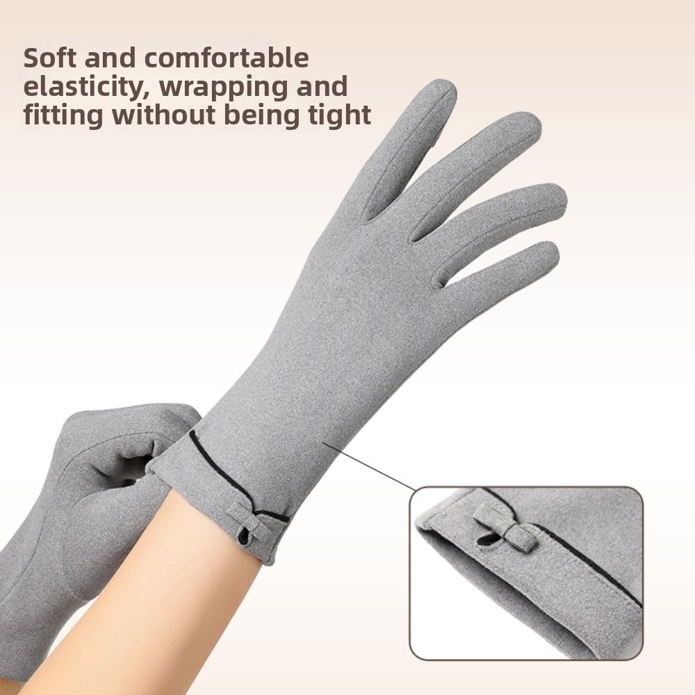 New Dralon Winter Gloves Warm Touchable Screen Driving Mittens Windproof Full Finger Touch Screen Gloves Girls