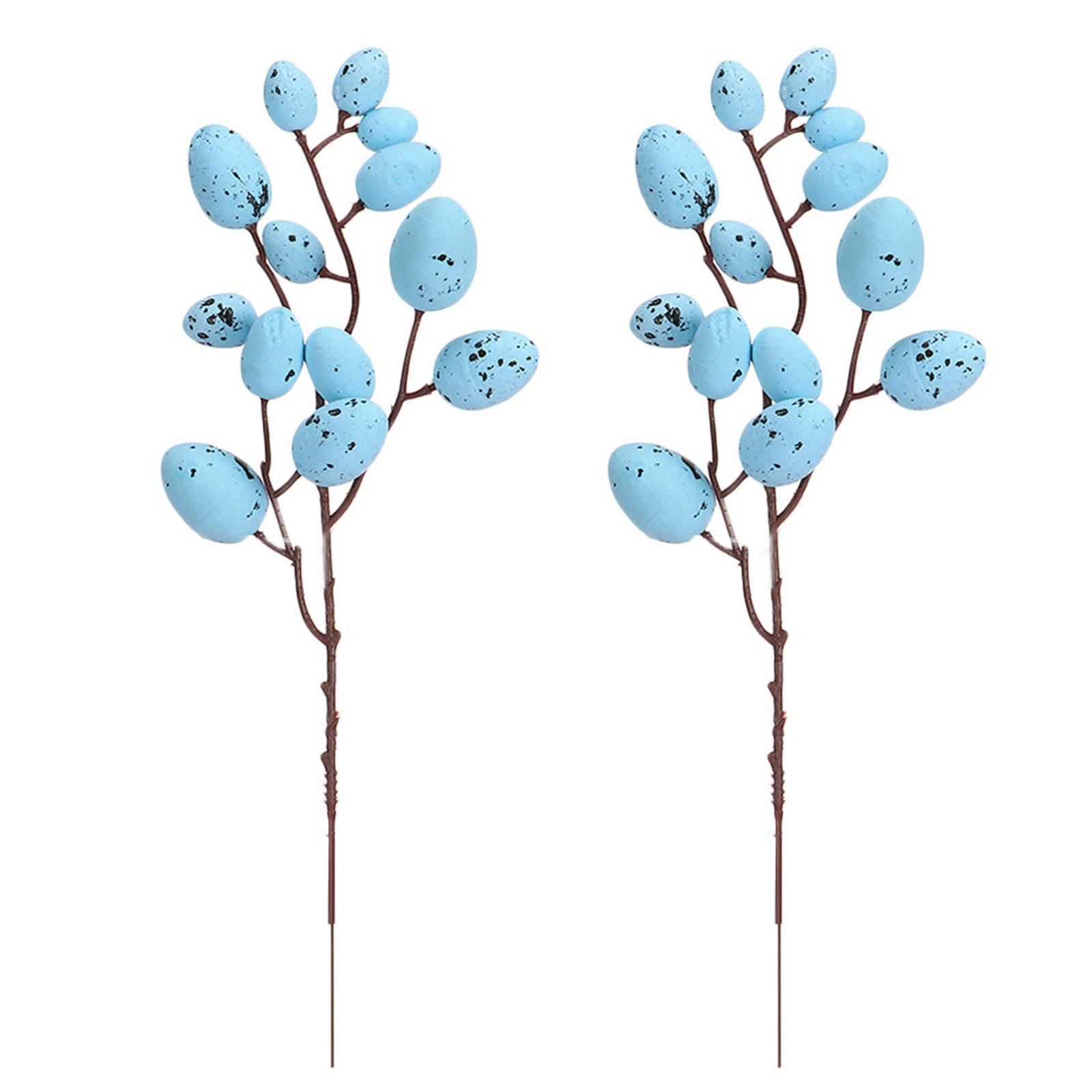 2 шт. Шпажки для цветов в виде пасхальных яиц, ручная работа, декоры, букет искусственных цветов из пасхальных яиц для украшения дома или офиса 1