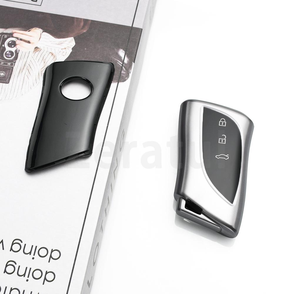 For Lexus Ux Es Es200 Es300H Es350 Us200 Us260H Ux200 Ux250H 3 4 Buttons Gun Grey Shell Keyless Tpu Car Key Case Cover Fob