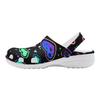 White EVA Clogs with Candy Heart Print, Lightweight Slip On Garden Shoes, Breathable Beach Sandals, Indoor Outdoor Slippers for Men Women