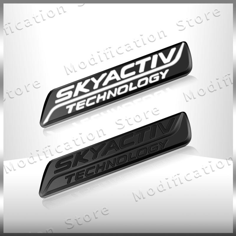 3D SKYACTIV TECHNOLOGY Logo Car Rear Trunk Badge Emblem Sider Fender Sticker For MAZDA CX-3 CX3 CX-5 CX5 CX-7 Atenza h1