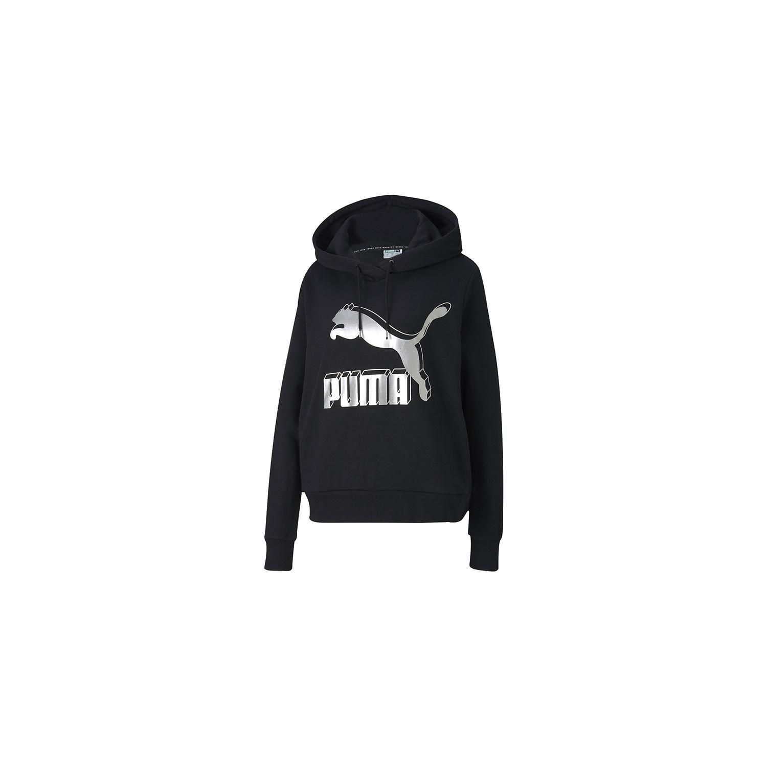 (WMNS) PUMA Casual Sports Black Hoodie Women s 595915-71 M