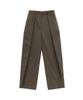 BROWNYARD W Wool Pleated Pants, Brown