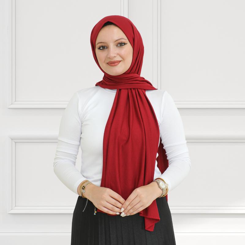Hijab für Damen, Viskose-Schal, leicht, muslimischer Hijab, langer Schal, islamische Schals, türkisches Seiden-Kopftuch für Damen