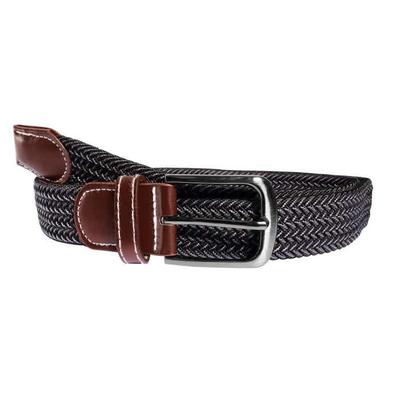 Textile Belt - Braided XXL - Length 100 Cm - Polyester - Grey