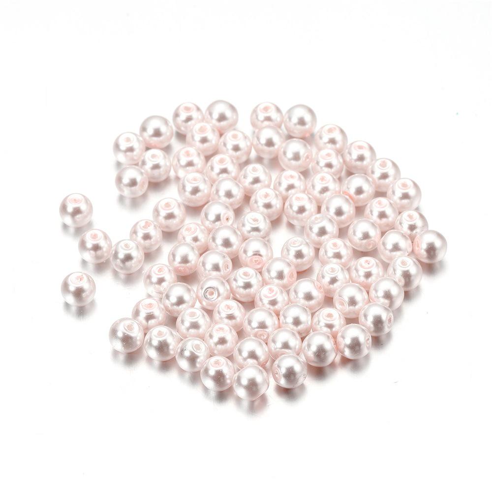 Multi-color 4mm Glass Imitation Pearl Beads for DIY Jewelry Crafting
