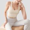 Nude Feel Shockproof Sports Bra with Removable Cups - High Intensity Running & Yoga Wear