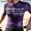 PHMAX Herren Radtrikot Schnelltrocknend Reflektierend Radtrikot UV-Schutz Hohe Elastizität Rennradtrikot