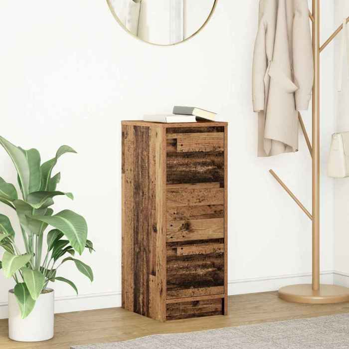 VidaXL Buffet vieux bois 29,5x34x76 cm bois d'ingénierie 861641