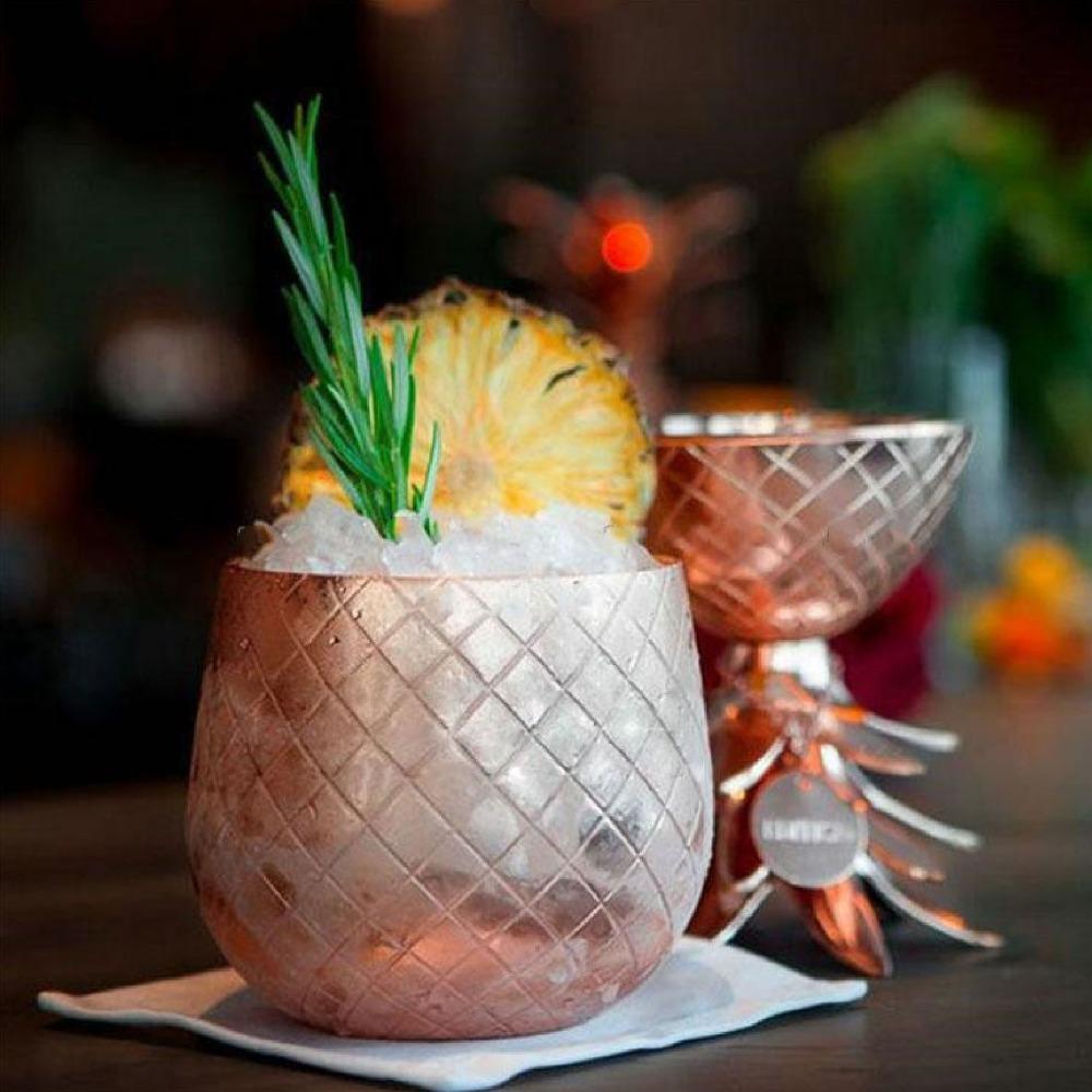 500ml Cocktail-Shaker-Becher Polierte Glatte Oberfläche Ananas-Cocktailbecher Party