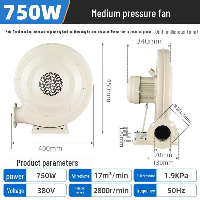 Handun Industrial Blower & Exhaust Fan CN plug (adapter included)