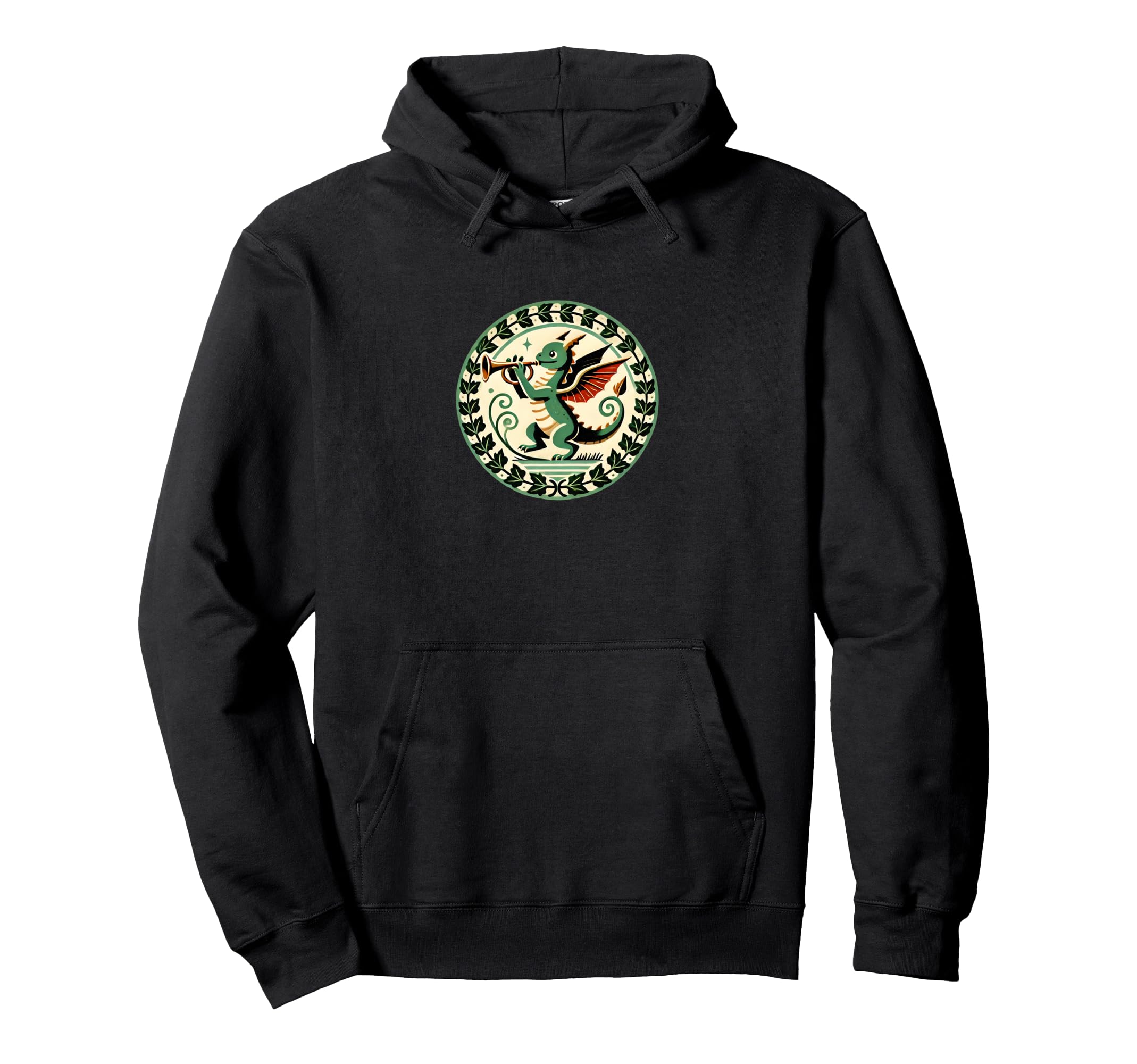 

Trumpet Dragon Illustration Trumpeter Dragons Art Hoodie
