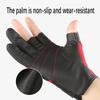 Autumn and Winter Outdoor Riding Fishing Open Three Finger Fishing Gloves Men's and Women's Non-slip Sports Bicycle Riding Glove
