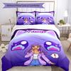 Set Biancheria da Letto Aphmau Personalizzato con Nome (3 Pezzi) Chiusura con Bottoni Include 1 Copripiumone e 2 Federe, Morbido e Confortevole per Tutte le Stagioni.