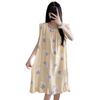 Cotton and Silk Nightgown Women's Spring, Summer and Autumn Casual Short-sleeved Large-size Printed Pajamas Summer Thin High-end Sensitive Cotton Whol