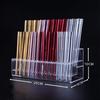 48 Holes Acrylic Pen Pencil Stand Holder Clear Stationery