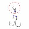 10Pcs Stainless Steel Fishing Jig 8 Figure Rings Fishing Solid Ring Fishing Lure Assist Hook Terminal Lures Pin Connector