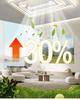 Modern Smart Leafless Ceiling Fan with Tricolor Light and Voice Control for Living Room/Bedroom, 110V, 36 inches