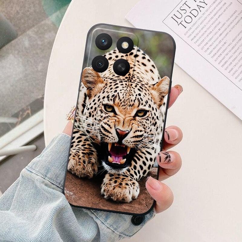 For Honor X8C 4G Case astronaut Black Silicon Soft TPU Phone Cases for Honor X8c 2025 Protective Back Shells Coque X 8c HonorX8c