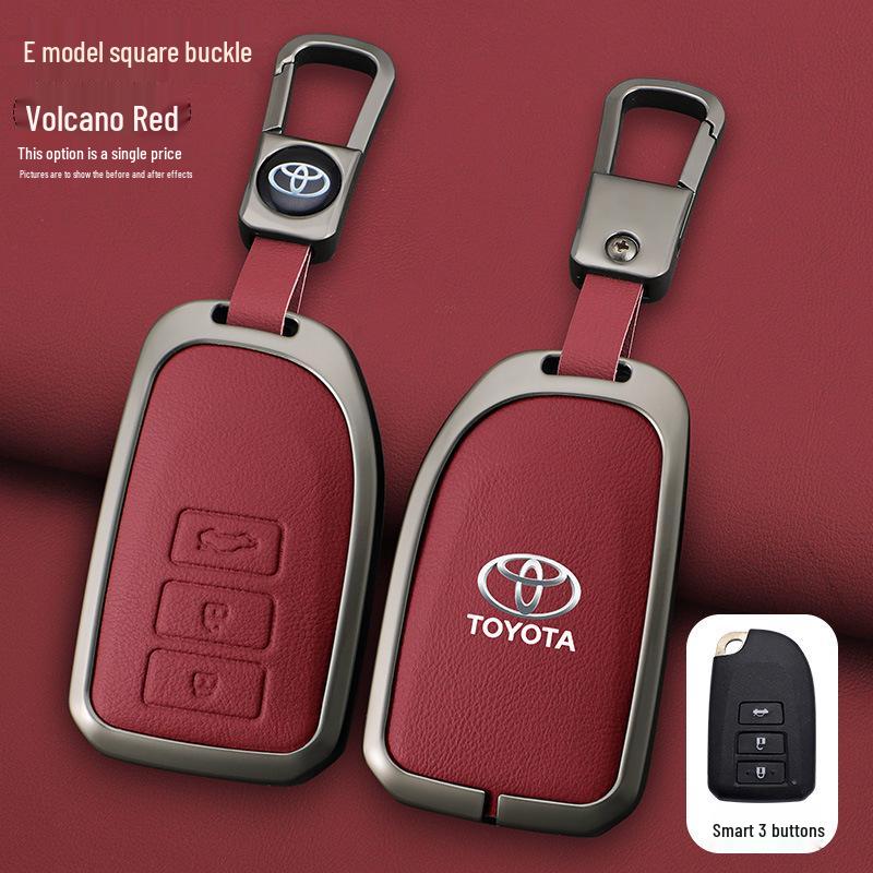 Schlüsselabdeckung für Toyota Yaris L, Vios FS und Echte Lederhülle für Damen